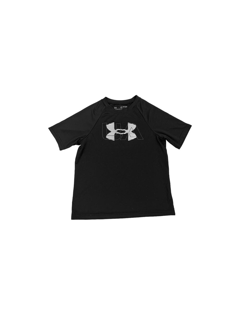 Under Armour Black Dri Fit Logo Athletic Shirt Size Youth XS (6/7)